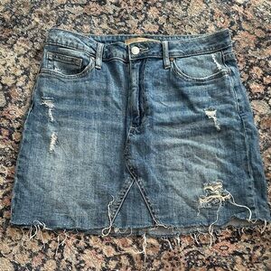 Joe's Jeans Blue Distressed Mini Skirt, 29